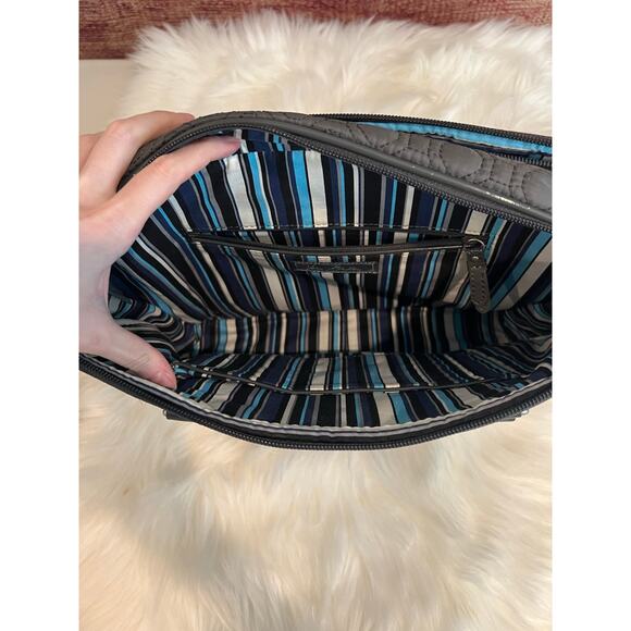 Vera Bradley Quilted Laptop Travel Shoulder Messenger Shoulder Bag 14x9.5x3.5 - Picture 3 of 11